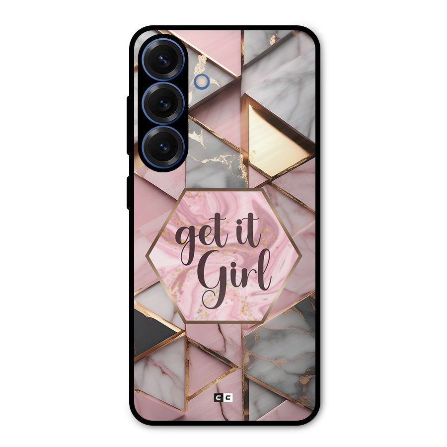 Diamond Girl Metal Back Case for Galaxy S25