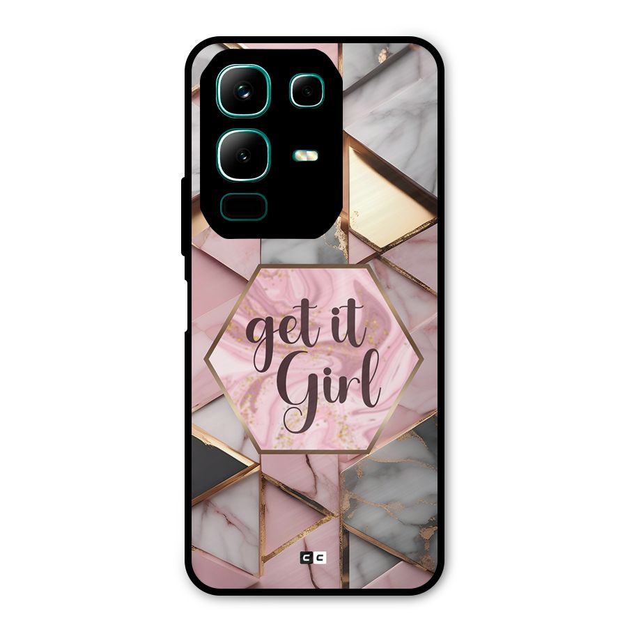 Diamond Girl Metal Back Case for Infinix Note 50x