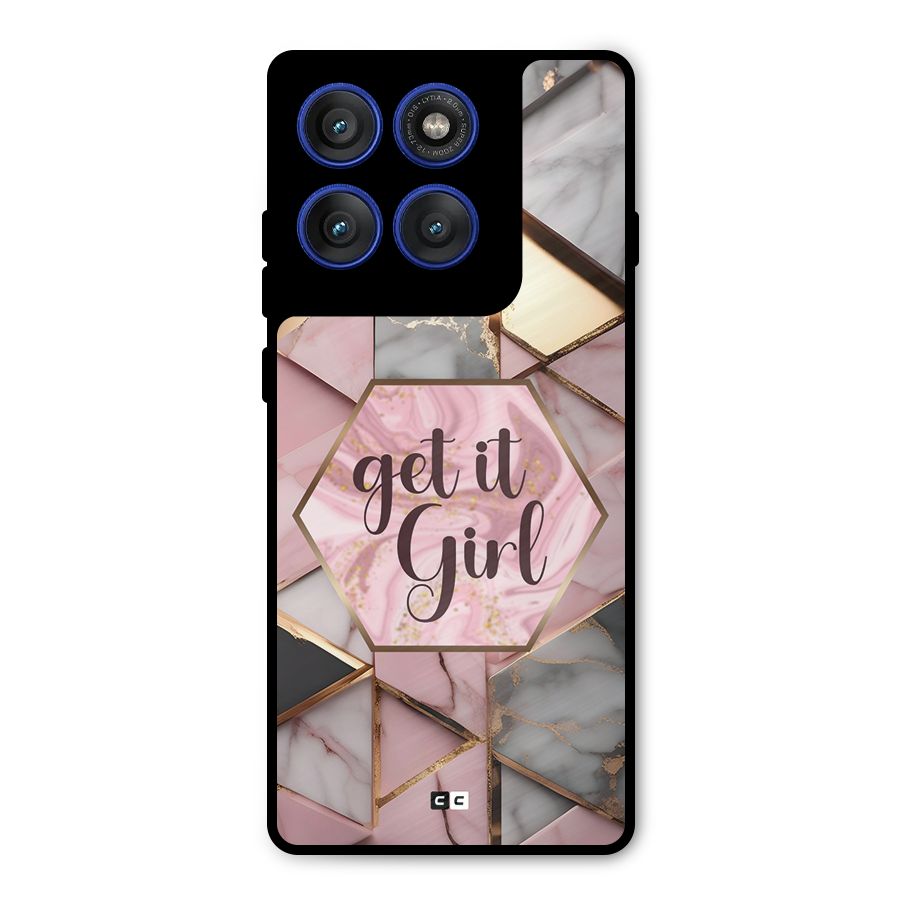 Diamond Girl Metal Back Case for Motorola Edge 60 Pro