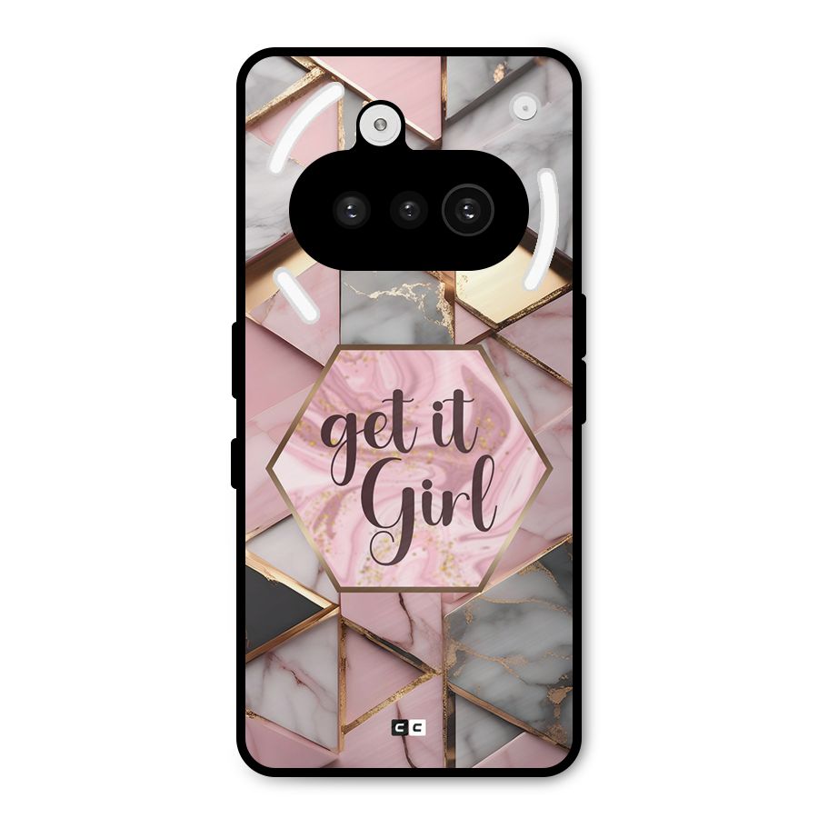 Diamond Girl Metal Back Case for Nothing Phone 3a