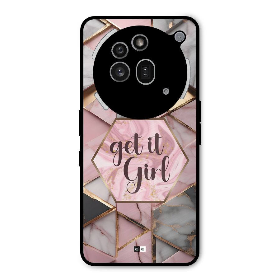 Diamond Girl Metal Back Case for Nothing Phone 3a Pro