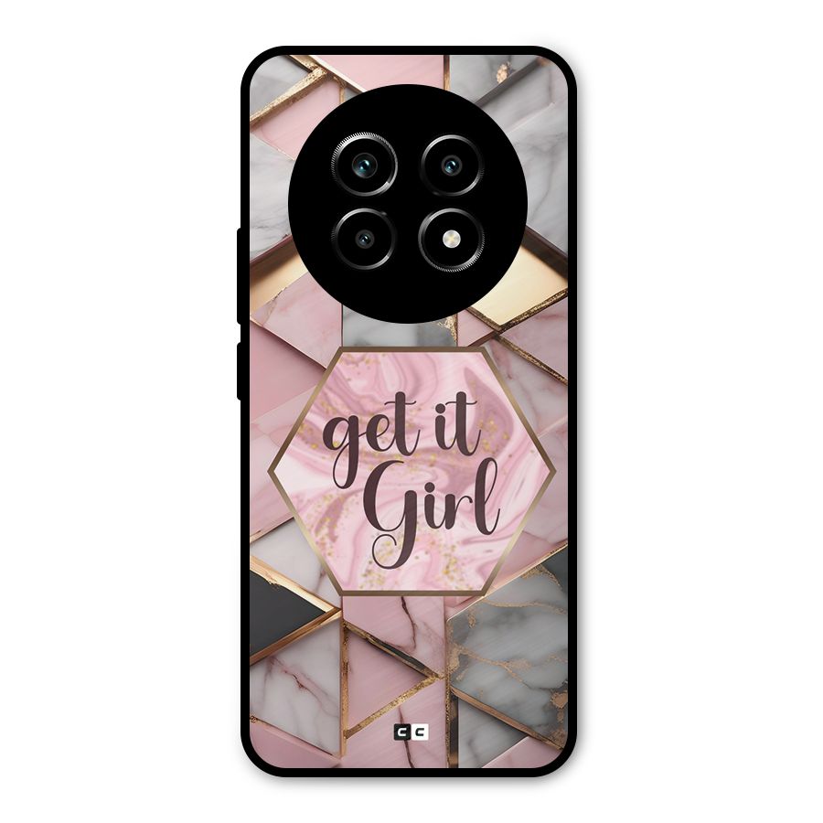 Diamond Girl Metal Back Case for Realme 13 Pro