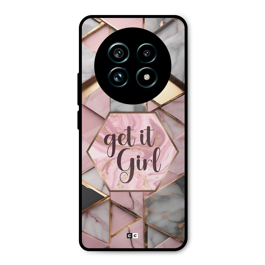 Diamond Girl Metal Back Case for Realme 13 Pro Plus