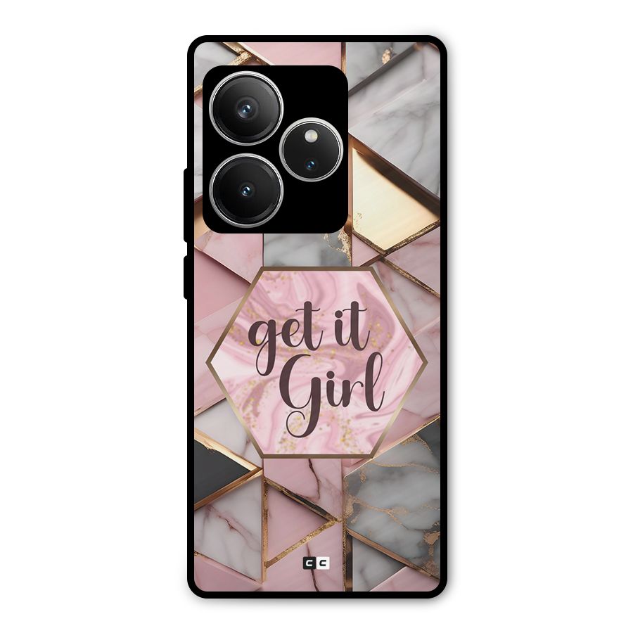 Diamond Girl Metal Back Case for Realme GT 6
