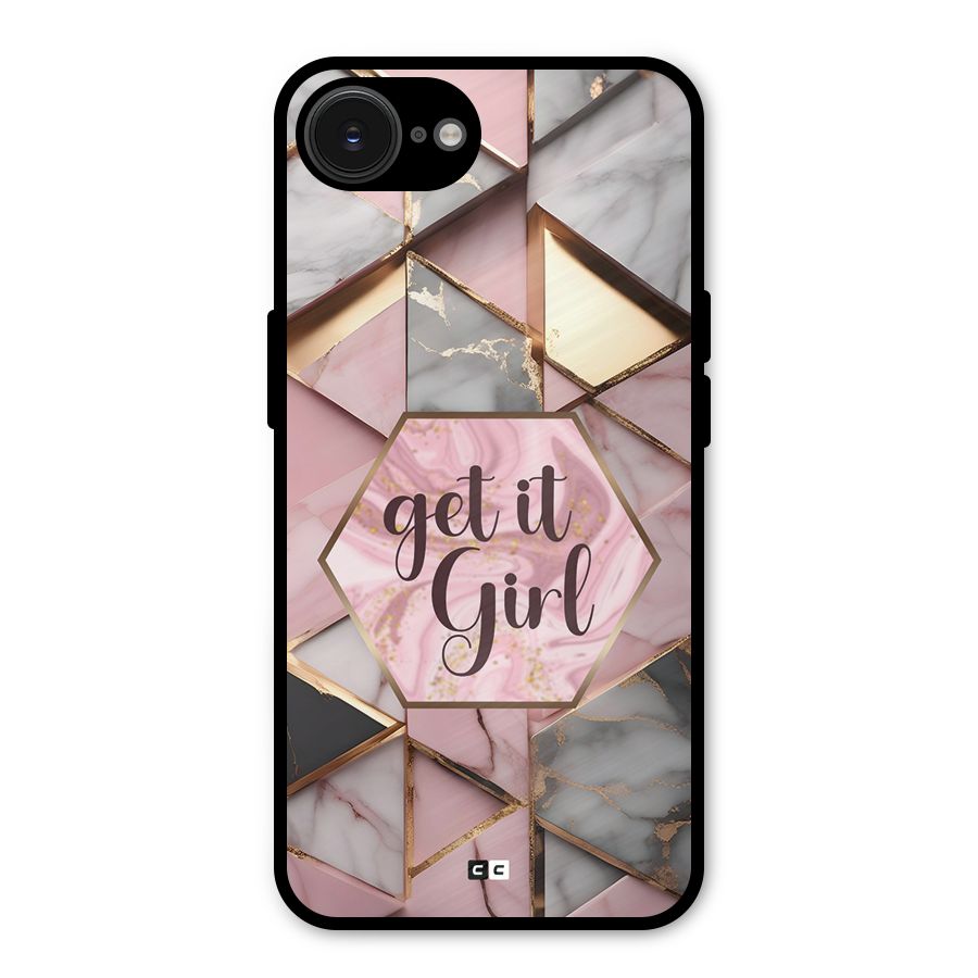 Diamond Girl Metal Back Case for iPhone 16e