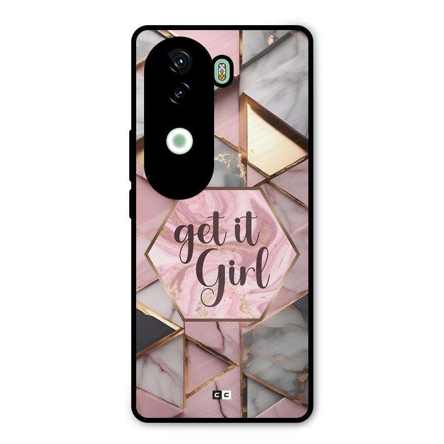 Diamond Girl Metal Back Case for iQOO Z9s