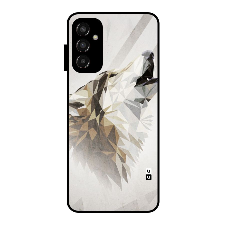 Diamond Wolf Glass Back Case for Galaxy F13