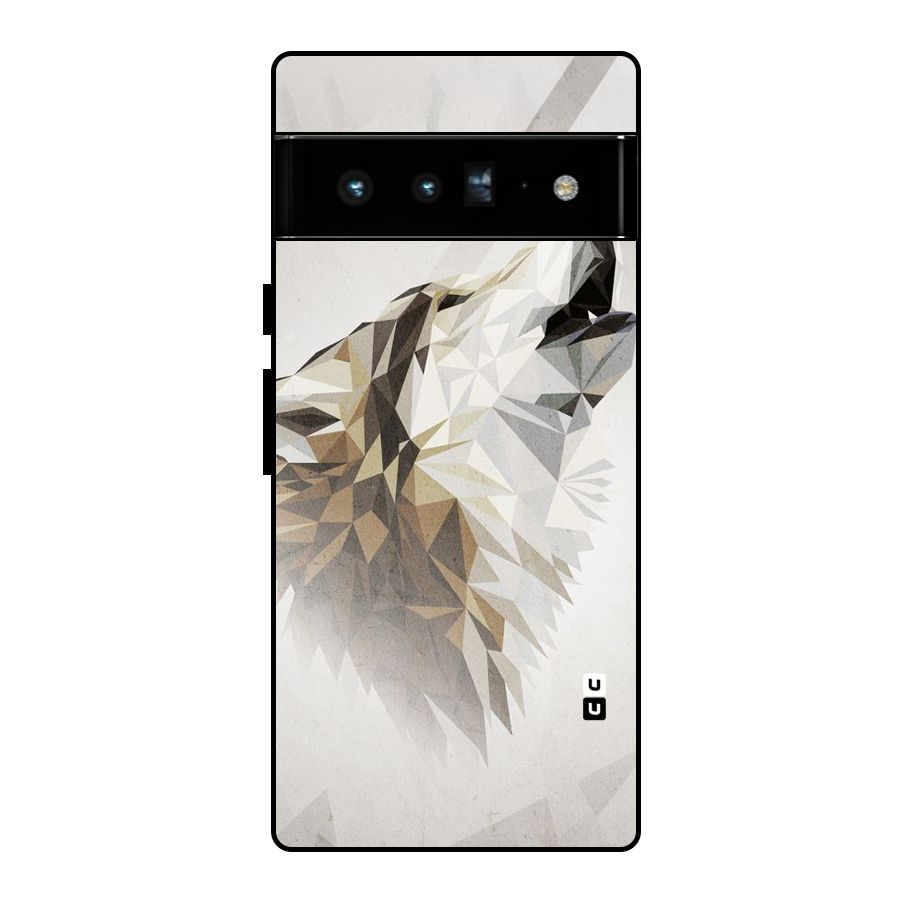 Diamond Wolf Glass Back Case for Google Pixel 6 Pro
