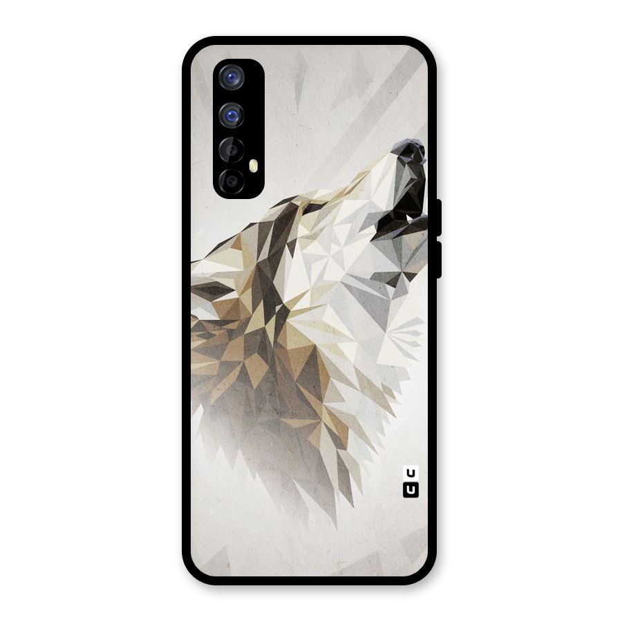 Diamond Wolf Glass Back Case for Realme Narzo 20 Pro