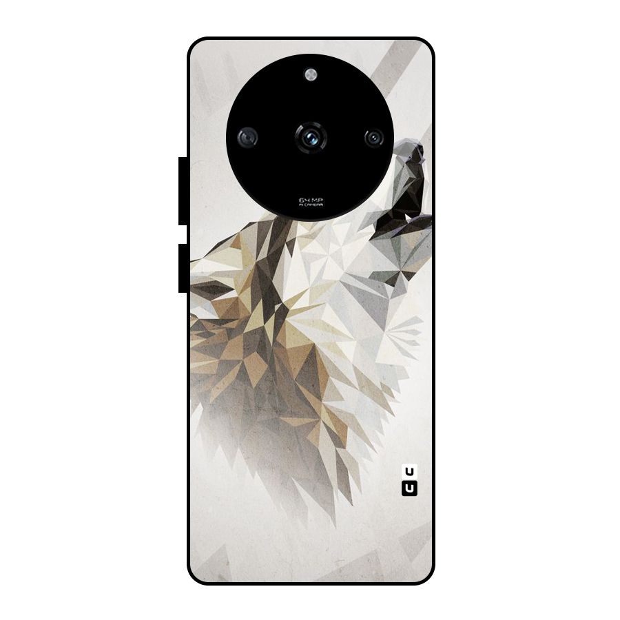 Diamond Wolf Glass Back Case for Realme Narzo 60 5G