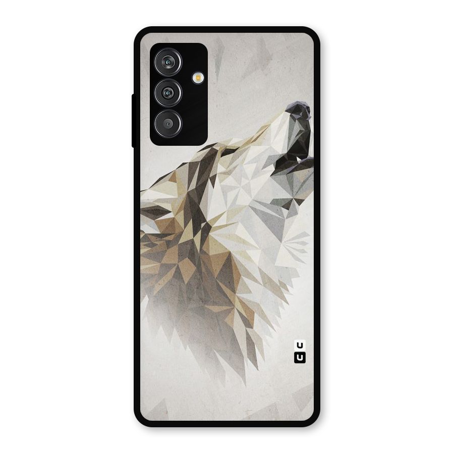 Diamond Wolf Metal Back Case for Galaxy F13