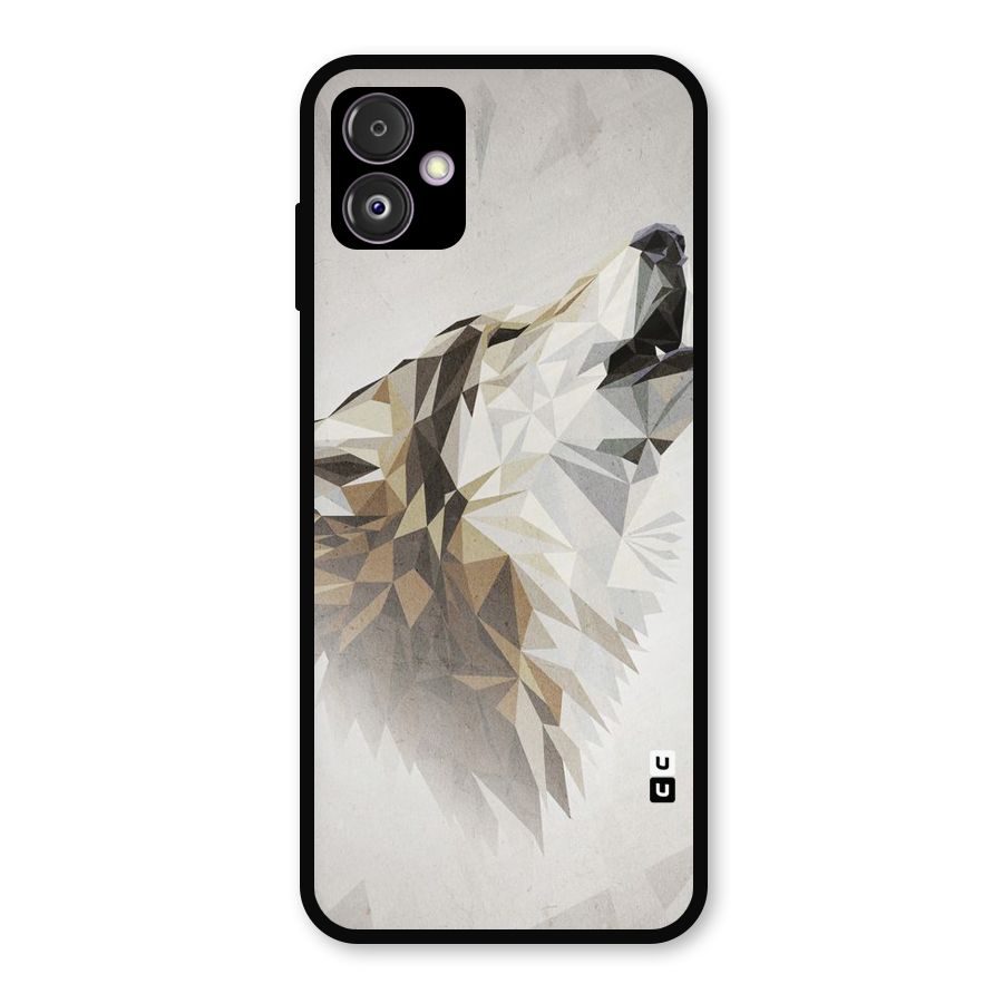 Diamond Wolf Metal Back Case for Galaxy F14