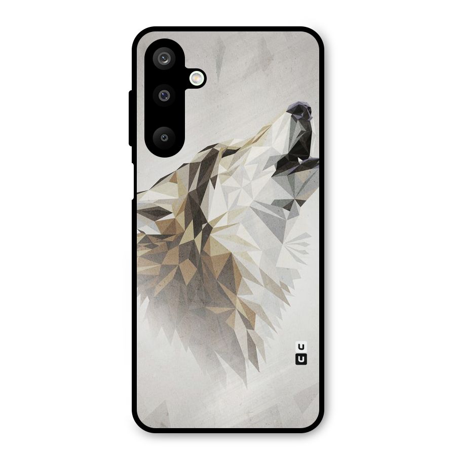 Diamond Wolf Metal Back Case for Galaxy M16