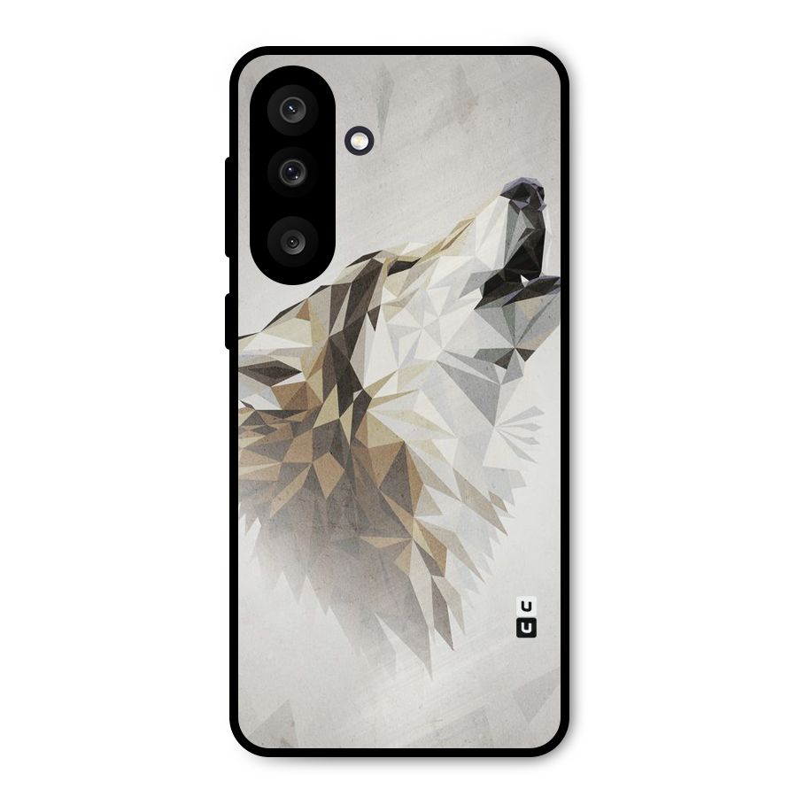 Diamond Wolf Metal Back Case for Galaxy M56