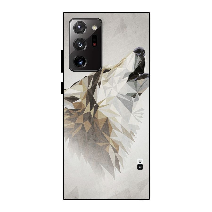 Diamond Wolf Metal Back Case for Galaxy Note 20 Ultra