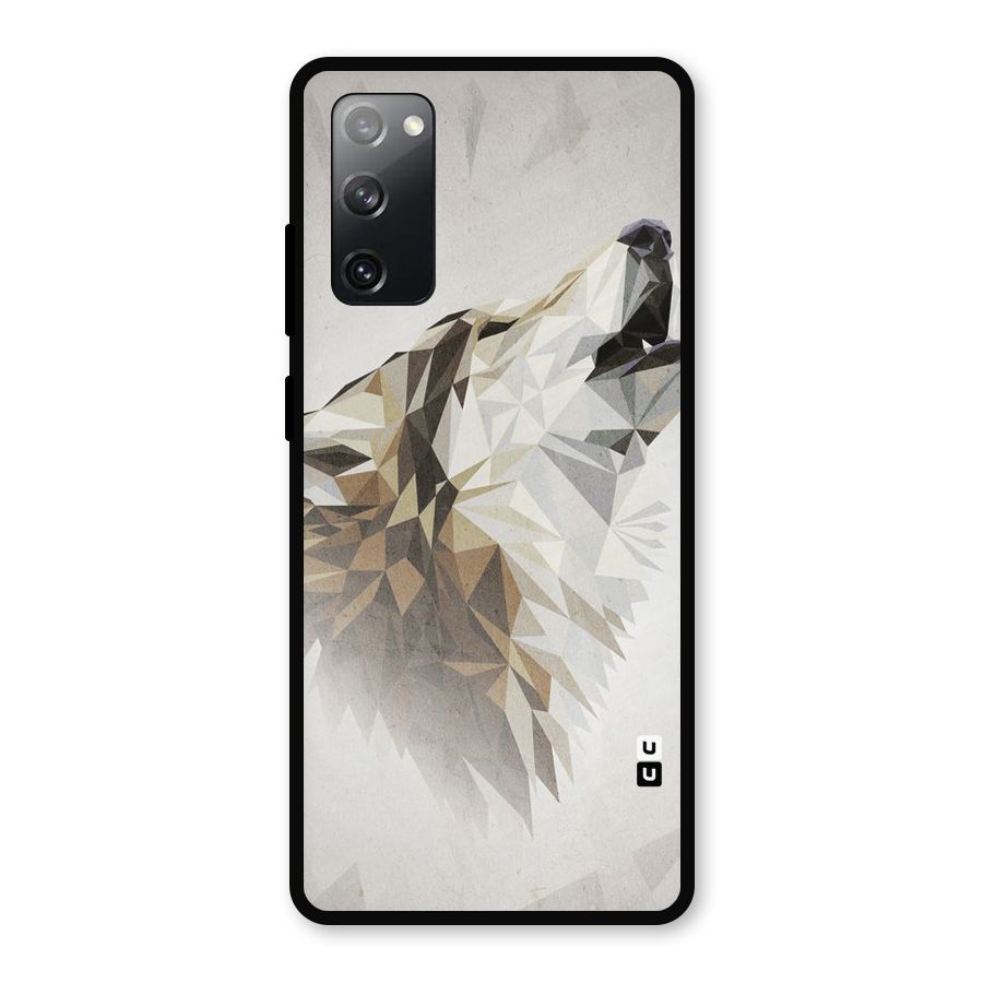 Diamond Wolf Metal Back Case for Galaxy S20 FE