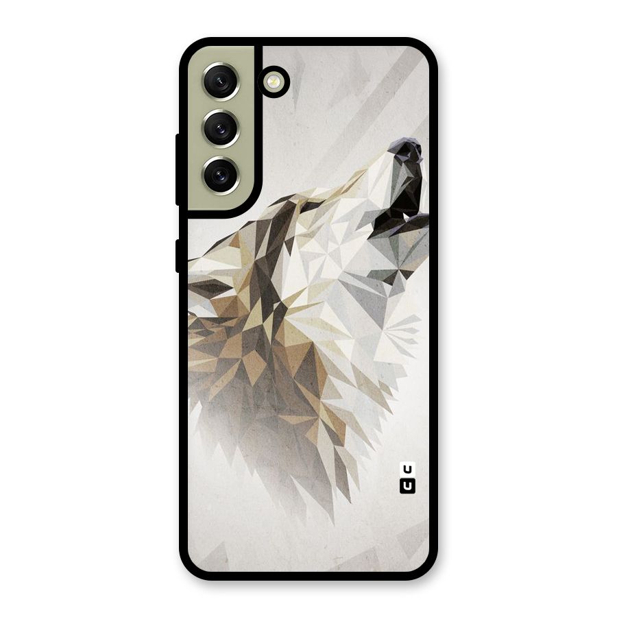 Diamond Wolf Metal Back Case for Galaxy S21 FE 5G (2023)