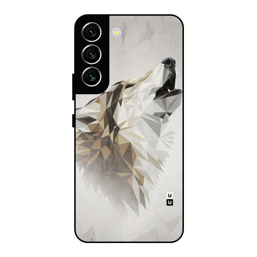 Diamond Wolf Metal Back Case for Galaxy S22 5G