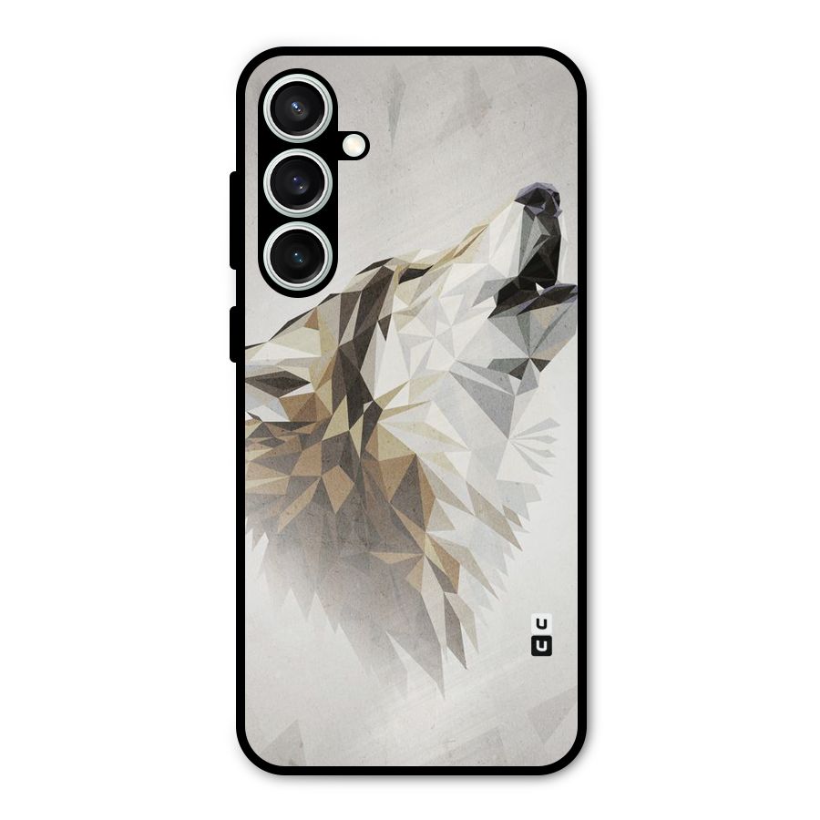 Diamond Wolf Metal Back Case for Galaxy S23 FE