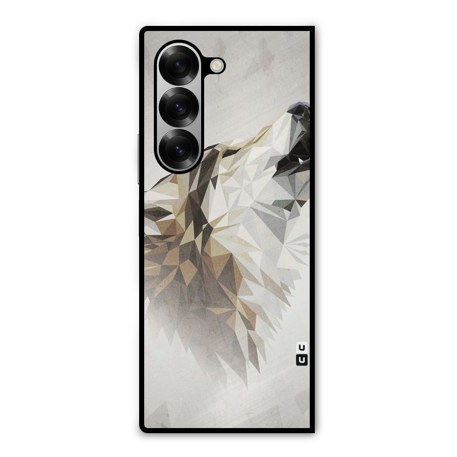 Diamond Wolf Metal Back Case for Galaxy Z Fold6