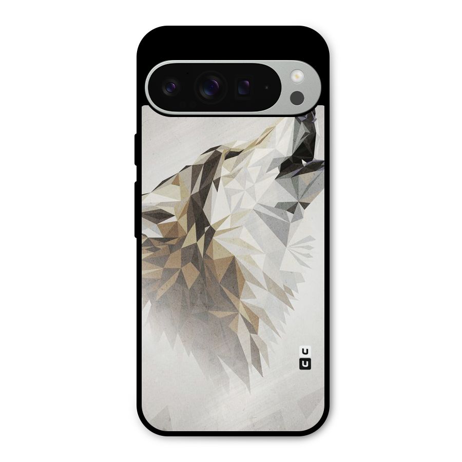 Diamond Wolf Metal Back Case for Google Pixel 9 Pro XL