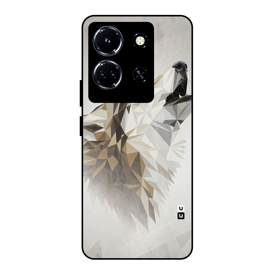 Diamond Wolf Metal Back Case for Infinix Note 30 5G