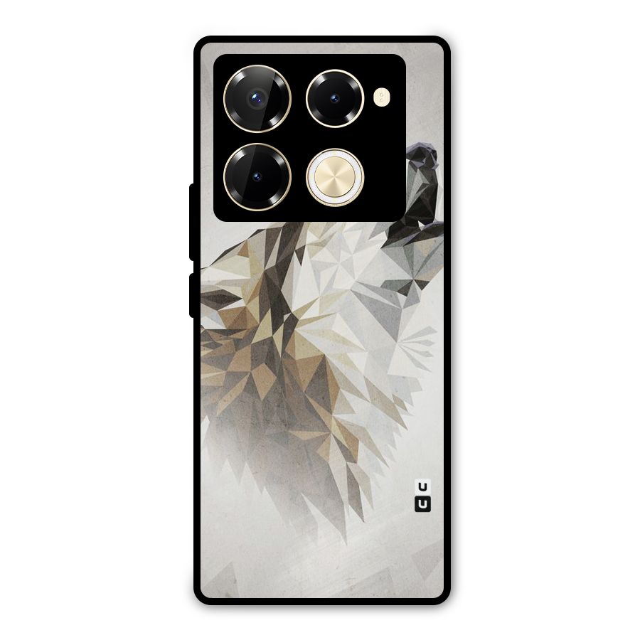 Diamond Wolf Metal Back Case for Infinix Note 40 Pro Plus