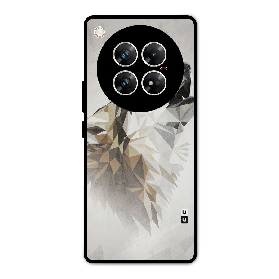 Diamond Wolf Metal Back Case for Infinix Zero 40 5G