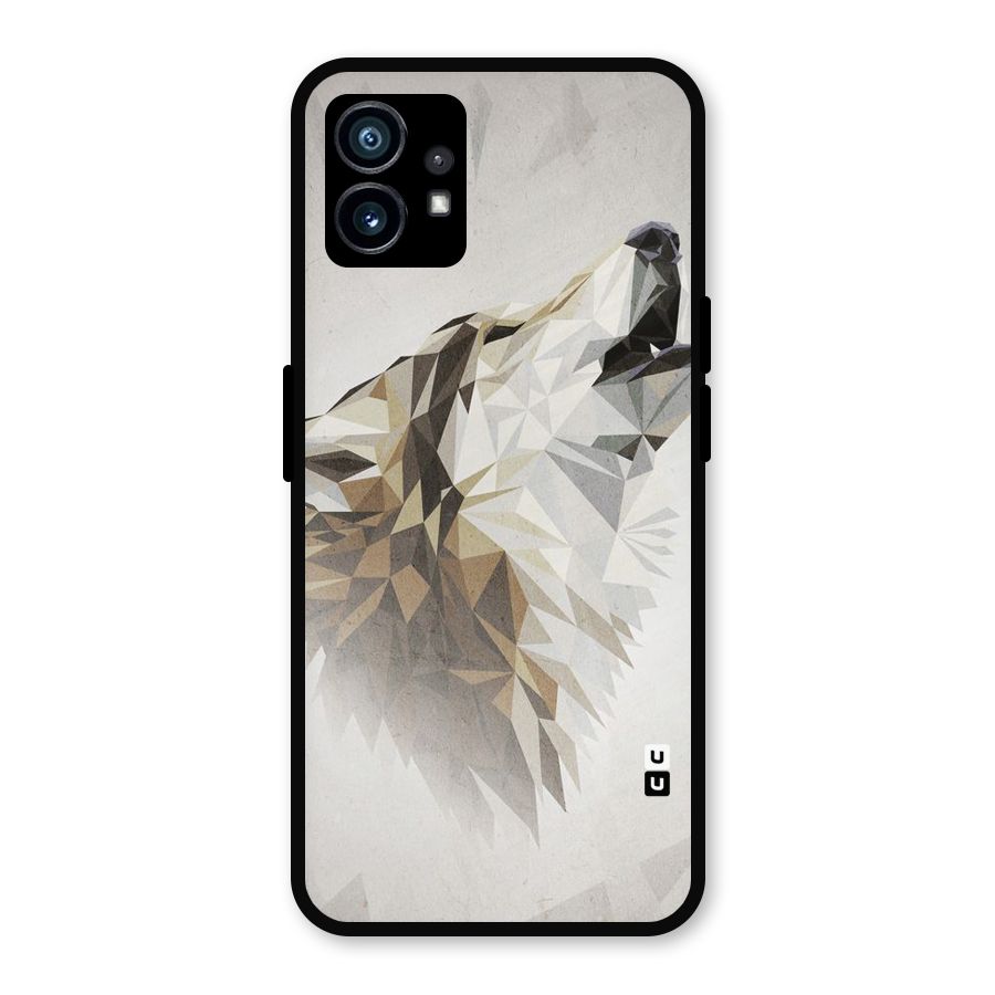 Diamond Wolf Metal Back Case for Nothing Phone 1
