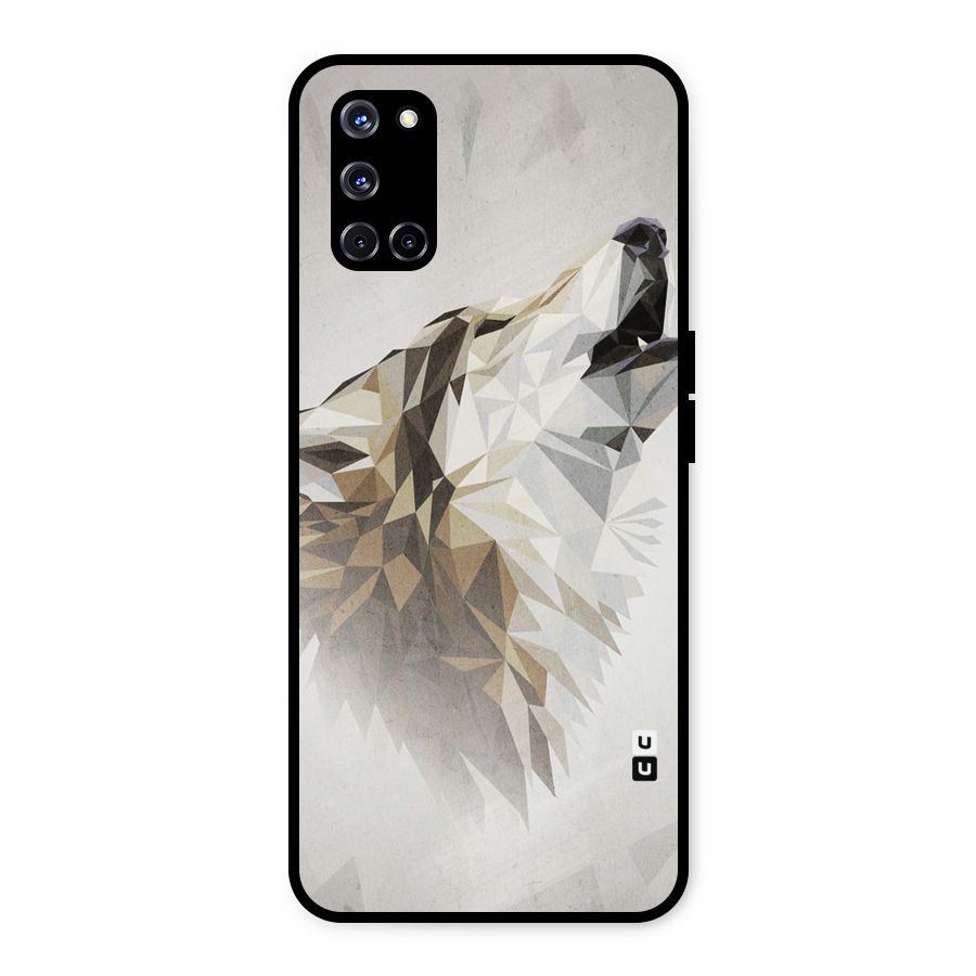 Diamond Wolf Metal Back Case for Oppo A52