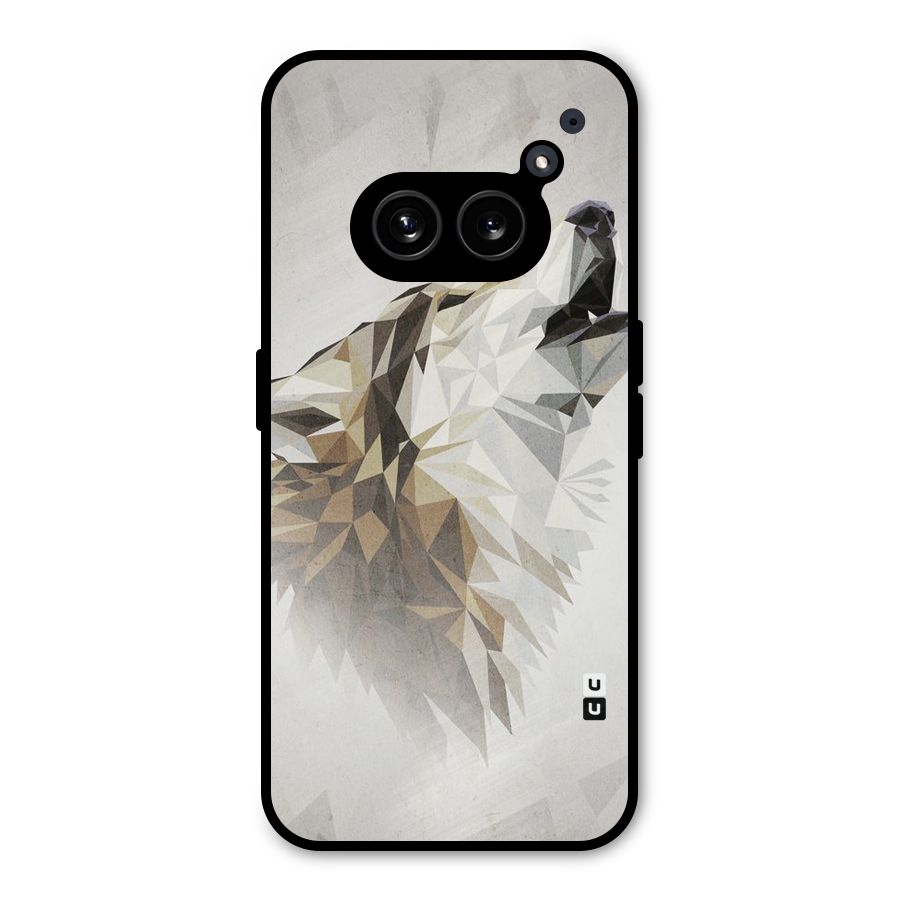Diamond Wolf Metal Back Case for Nothing Phone 2a