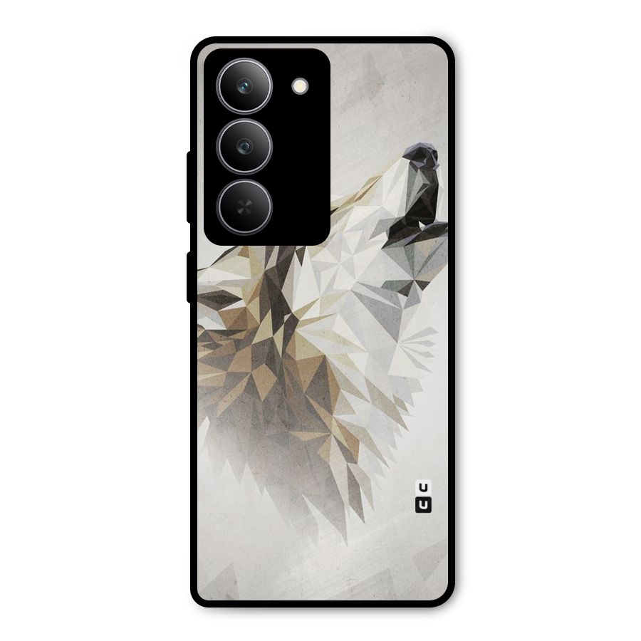 Diamond Wolf Metal Back Case for Realme 14x