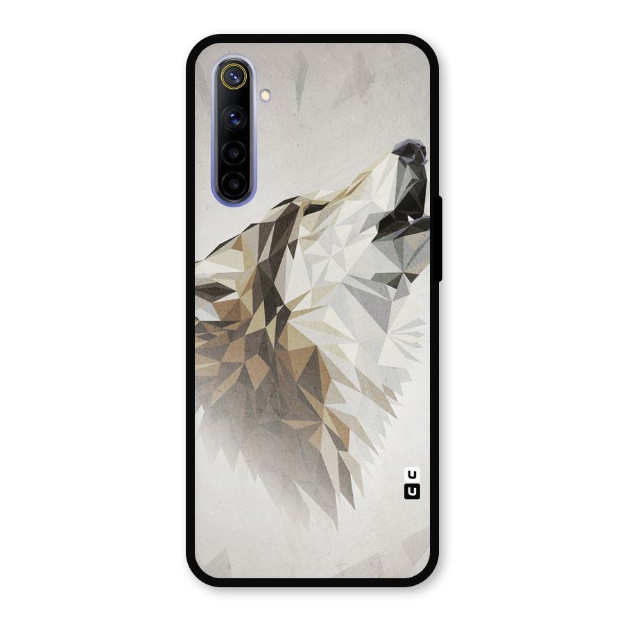 Diamond Wolf Metal Back Case for Realme 6