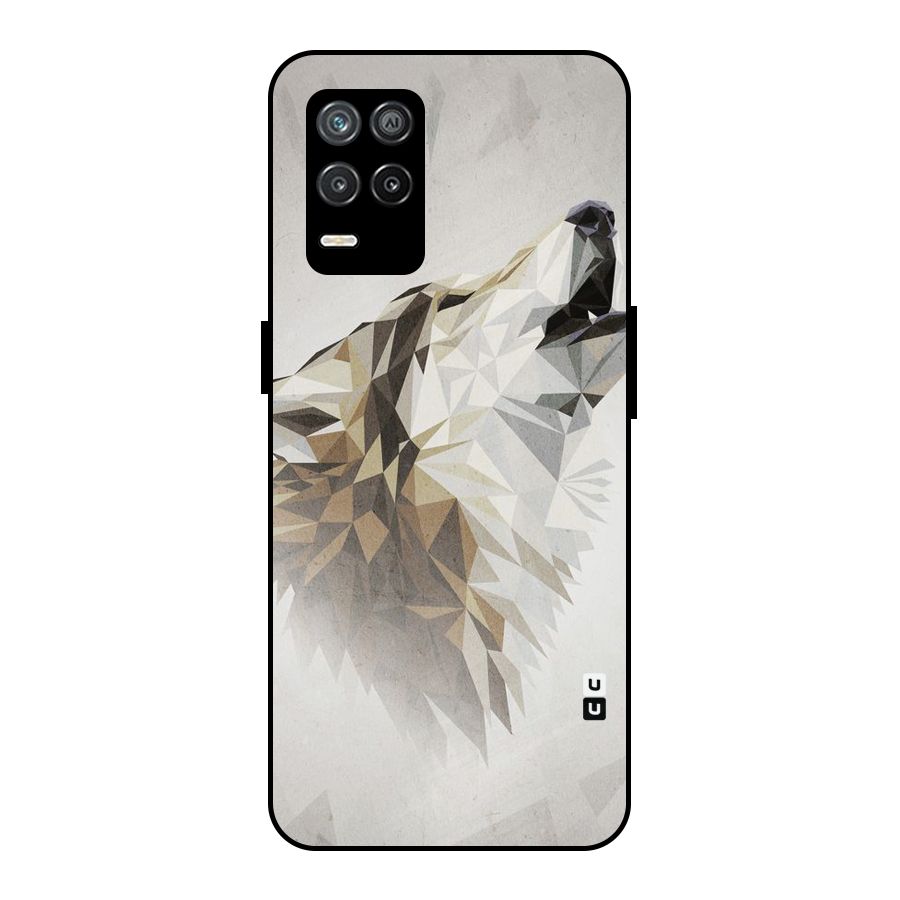 Diamond Wolf Metal Back Case for Realme 8 5G