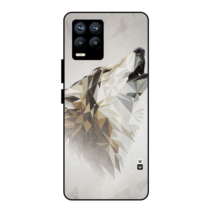 Diamond Wolf Metal Back Case for Realme 8 Pro