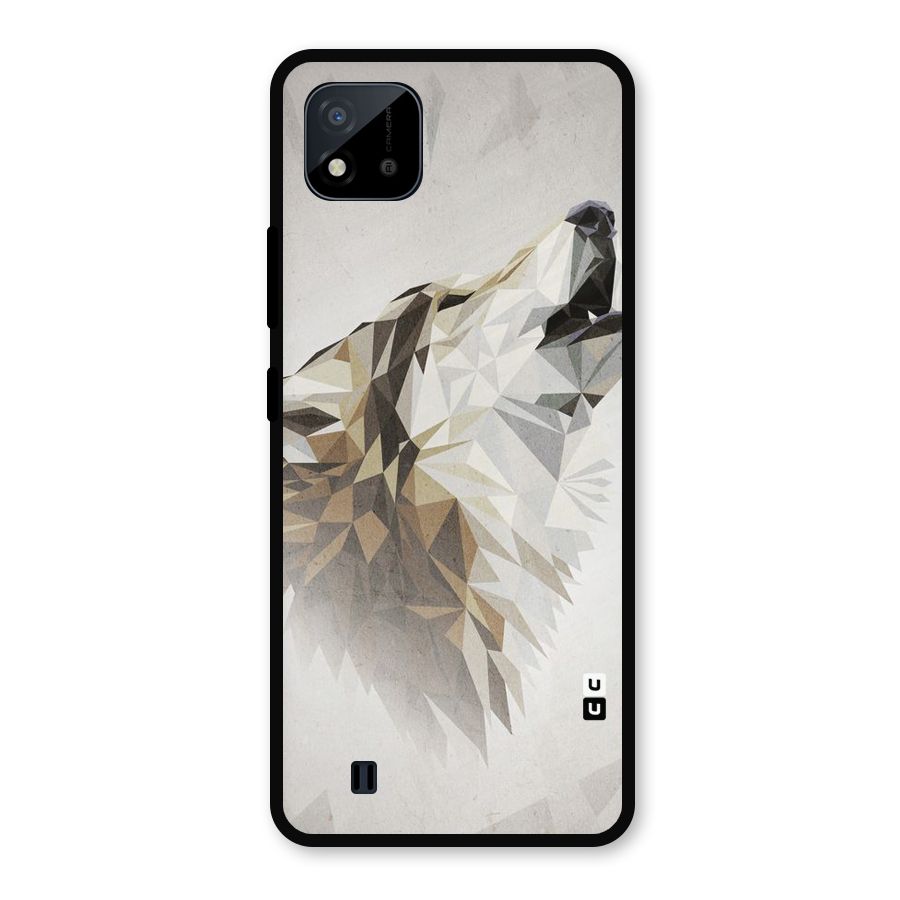 Diamond Wolf Metal Back Case for Realme C11 2021