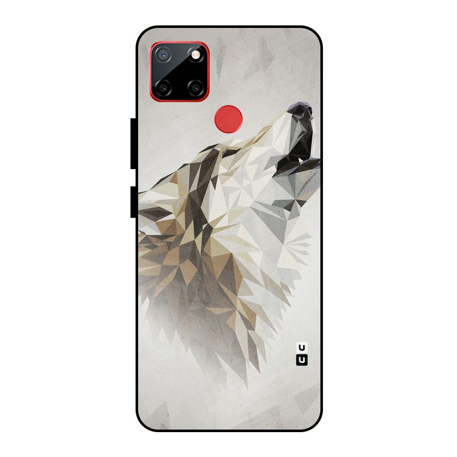 Diamond Wolf Metal Back Case for Realme C12