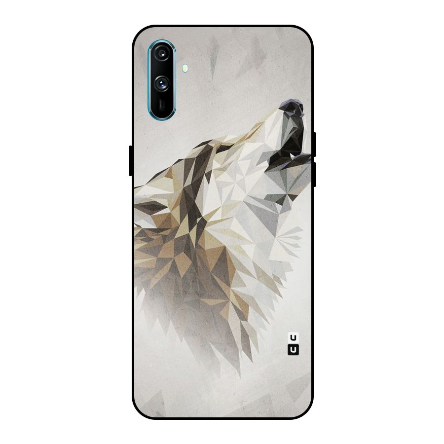 Diamond Wolf Metal Back Case for Realme C3