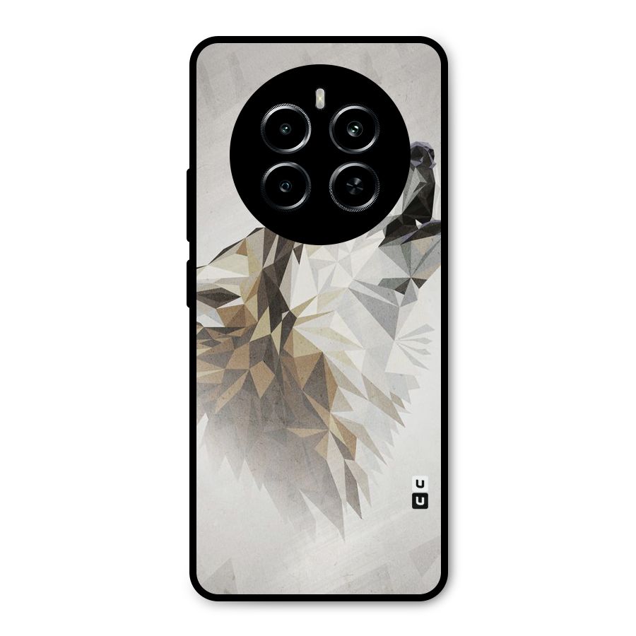 Diamond Wolf Metal Back Case for Realme P1