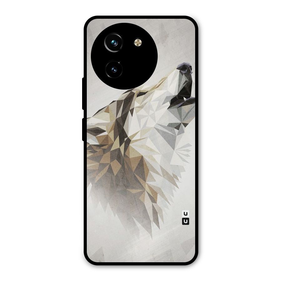 Diamond Wolf Metal Back Case for Vivo T3x