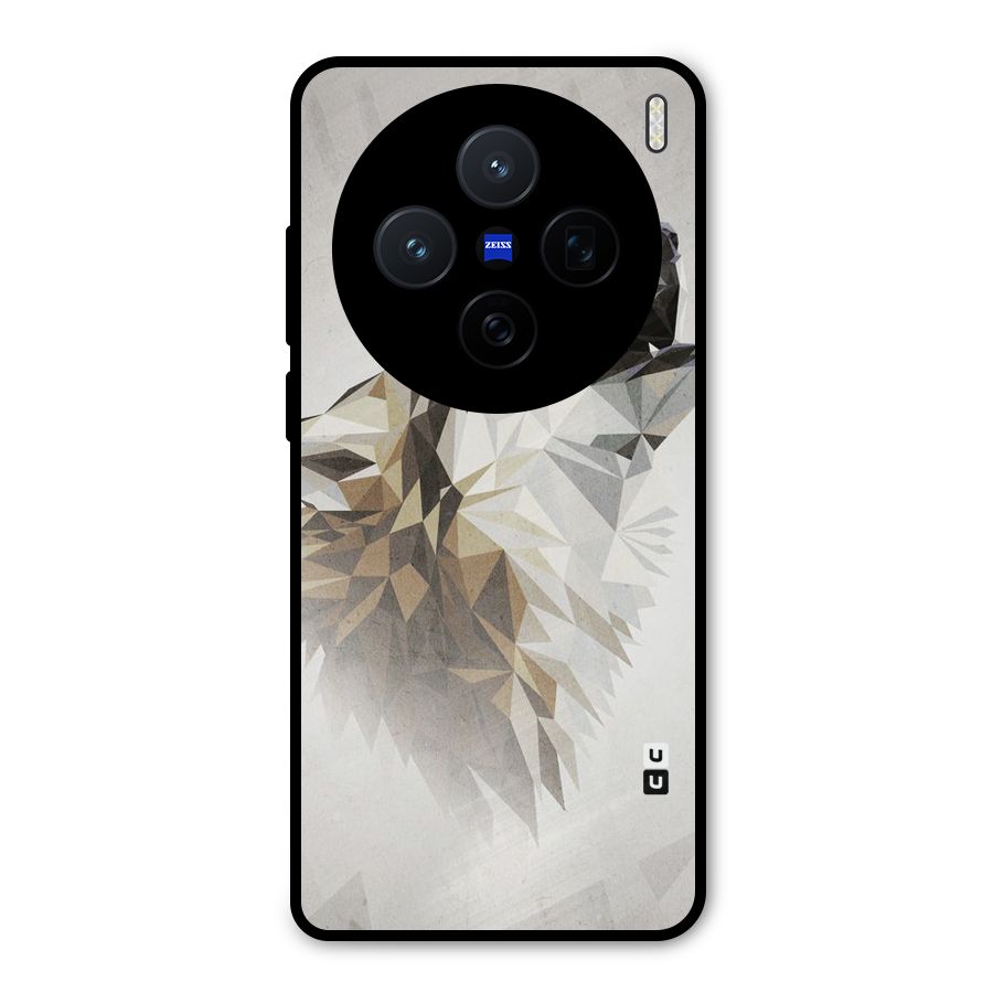 Diamond Wolf Metal Back Case for Vivo X200