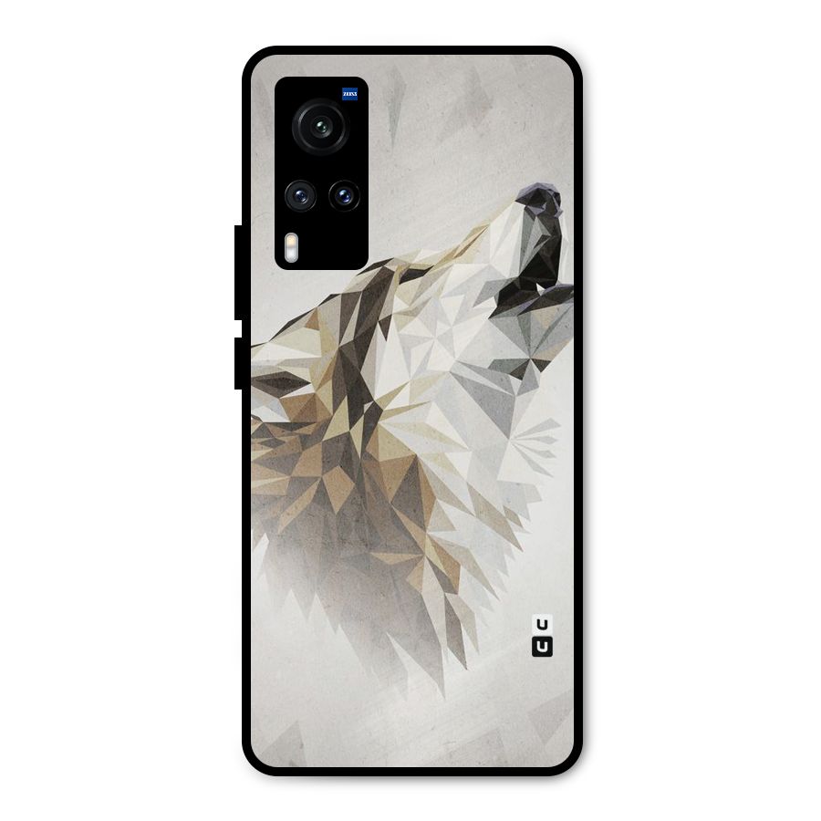 Diamond Wolf Metal Back Case for Vivo X60