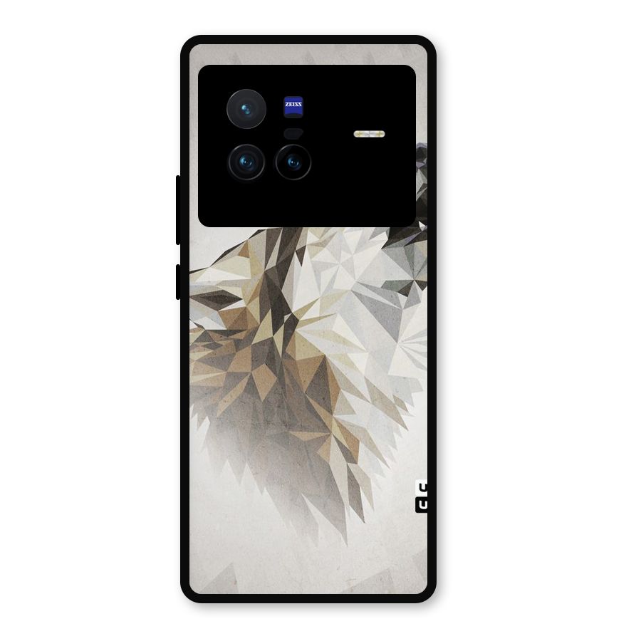 Diamond Wolf Metal Back Case for Vivo X80