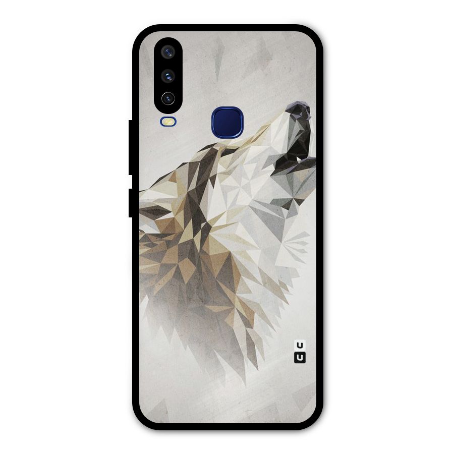 Diamond Wolf Metal Back Case for Vivo Y15