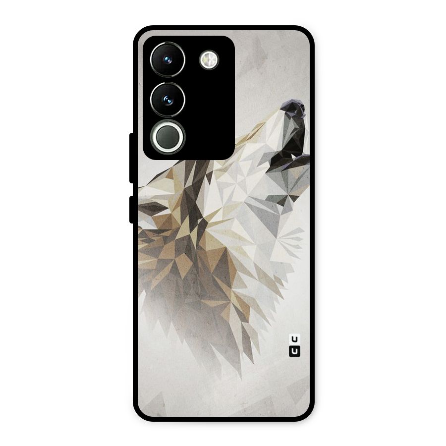 Diamond Wolf Metal Back Case for Vivo Y200