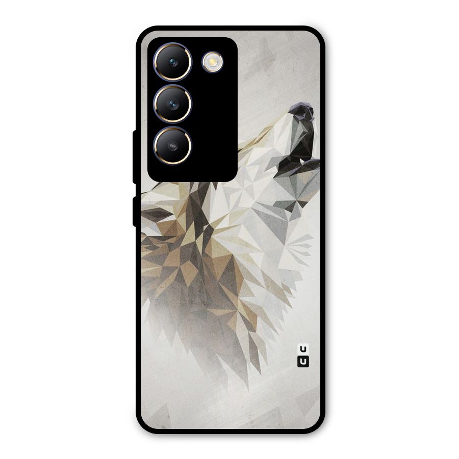 Diamond Wolf Metal Back Case for Vivo Y200e