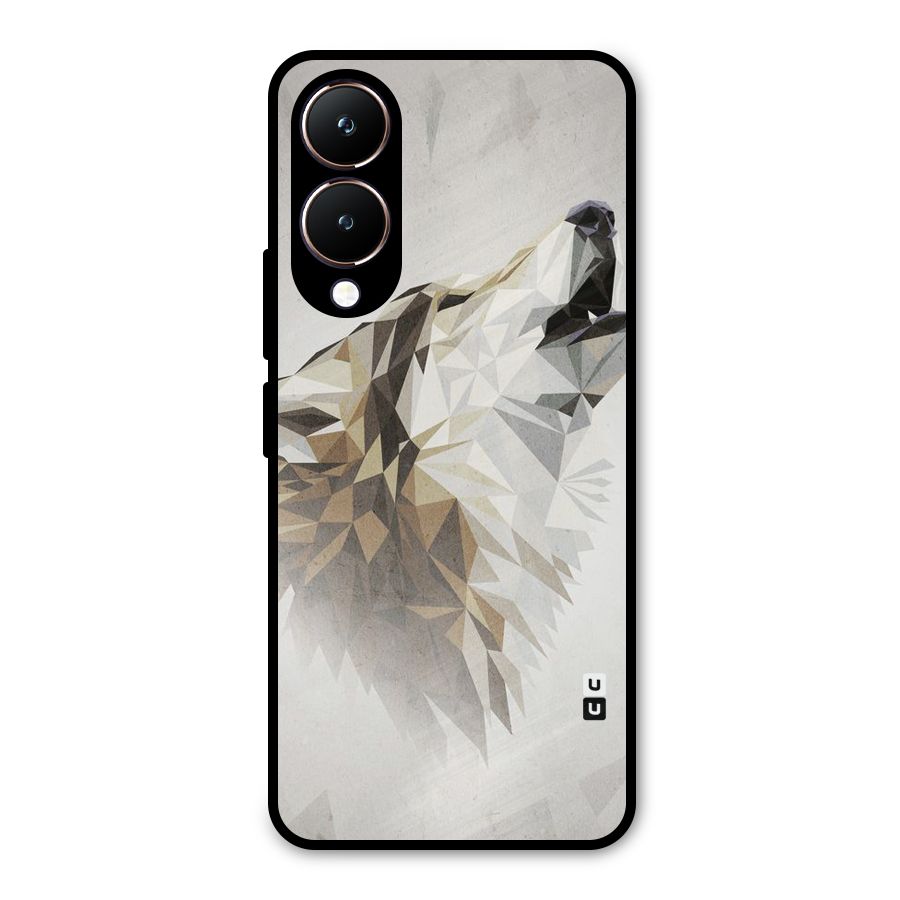 Diamond Wolf Metal Back Case for Vivo Y28