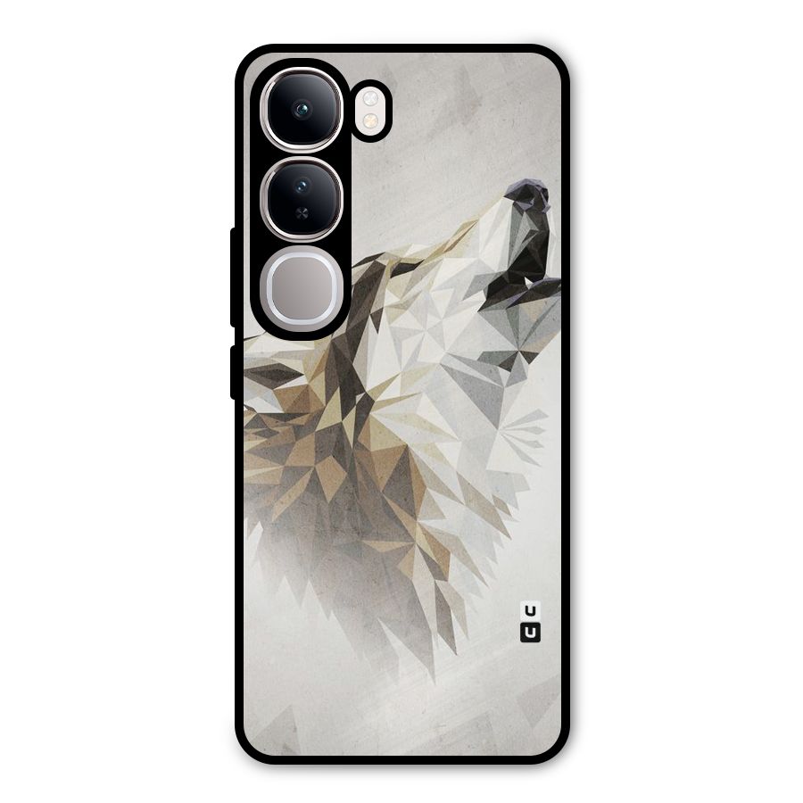 Diamond Wolf Metal Back Case for Vivo Y300
