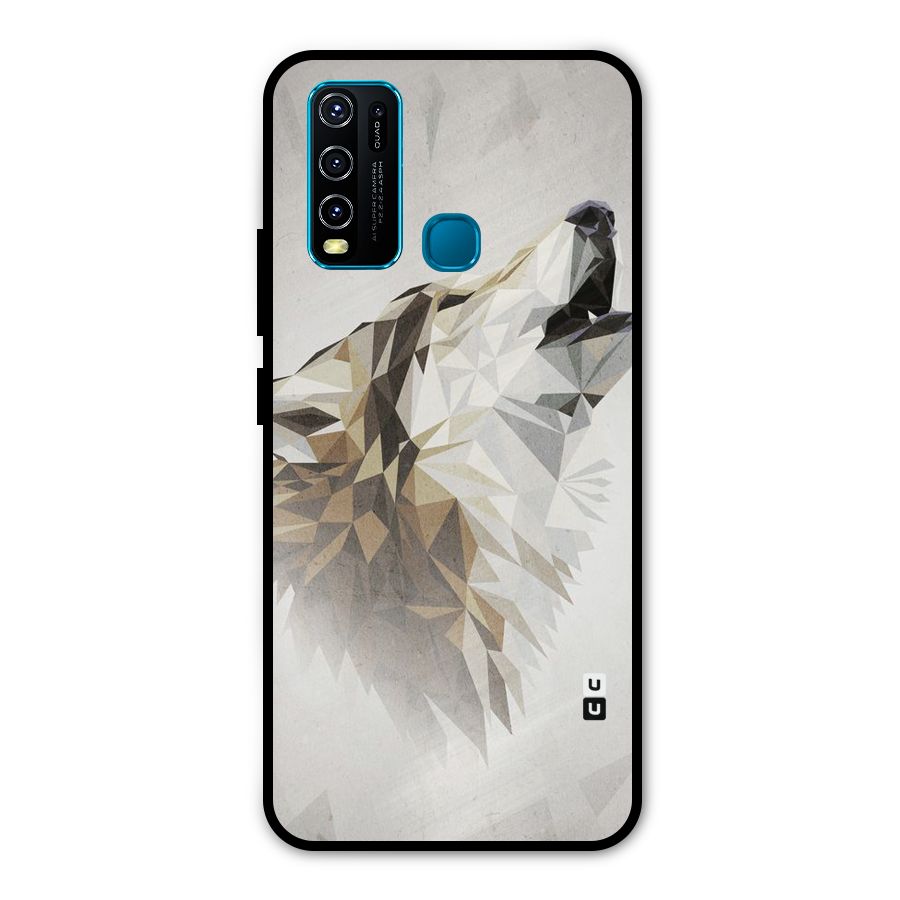 Diamond Wolf Metal Back Case for Vivo Y50