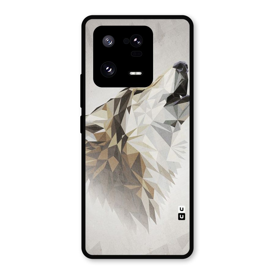 Diamond Wolf Metal Back Case for Xiaomi 13 Pro
